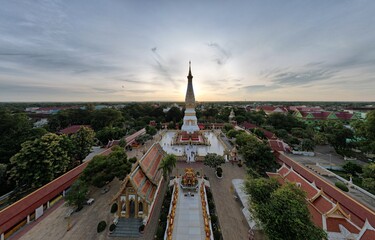 Fototapeta premium time lapse clouds over the city