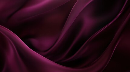 Obraz premium Luxurious Deep Burgundy Silk Fabric Drape Abstract Background Texture for Design and Branding