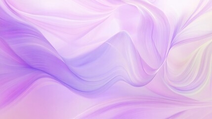 Obraz premium Abstract Lavender and White Swirling Wave Background Elegant, Soft, Pastel Purple Texture for Design