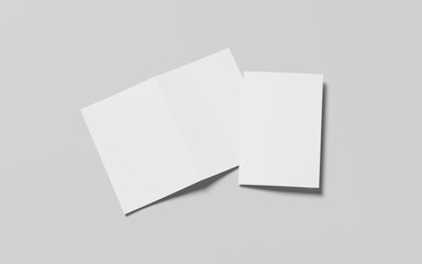 Bifold Mockup on White Background