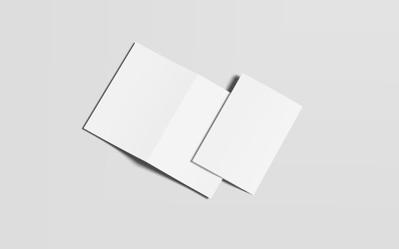 Bifold Mockup on White Background