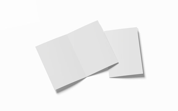 Bifold Mockup on White Background