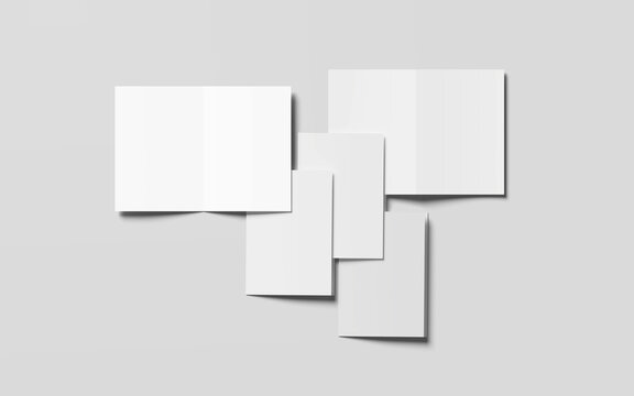 Bifold Mockup on White Background