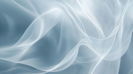 Fototapeta premium Abstract Blue and White Fabric Drape Elegant, Flowing Textile Texture Background for Design