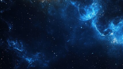 Fototapeta premium Stunning Deep Space Nebula High-Resolution Cosmic Background Image with Glowing Blue Gas and Stars