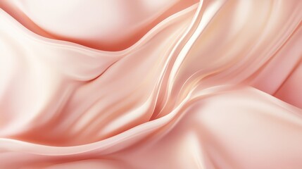 Abstract Peach Silk Drape Luxurious Soft Pink Fabric Texture Background for Design