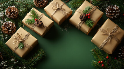 Festive Holiday Workshop - Overhead Shot of Charming Christmas Decor