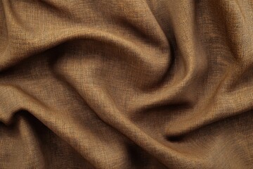 Fototapeta premium Textured fabric close-up textile studio photography warm tones macro view material study