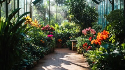 Obraz premium The beauty of botanical gardens: Exploring the living museums of the plant world.