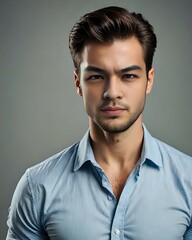 Obraz premium portrait of a handsome man who is angry