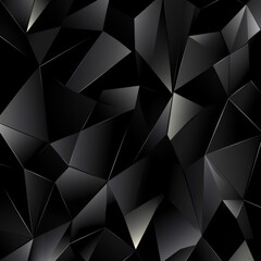 Obraz premium An abstract polygon depicting a black carbon background, embodying luxury and fashion.