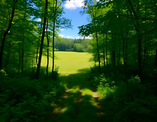 Fototapeta premium morning in the forest