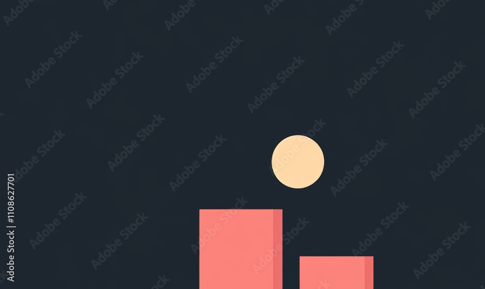 Poster a black background with shape illustrations featuring transparent gradient colors that create a vibr