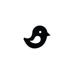 Fototapeta premium Bird Vector Icon on white background.
