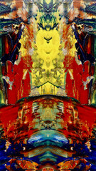 Fototapeta premium Abstract art background . Hand painting artwork on canvas .