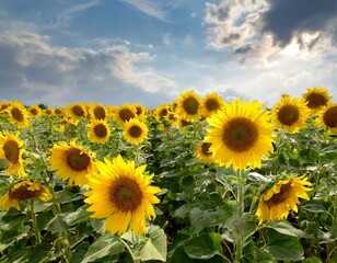 Fototapeta premium Sunny sunflowers