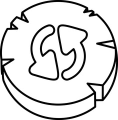 Game Button Set Icon Outline