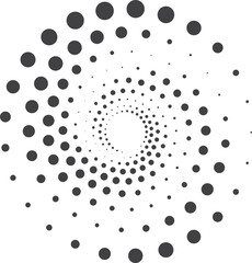 black and white circle  dot