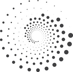 black and white circle  dot