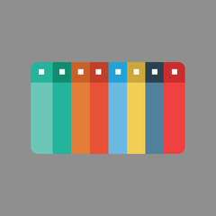 Tropical Color Palette vector icon design