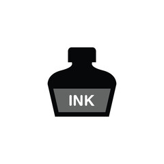 Vector Ink Bottle icon Illustration Isolated design