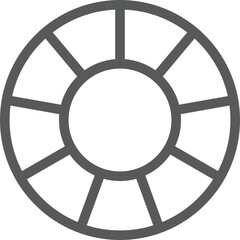 Obraz premium Outline circle chart