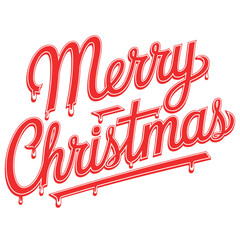 Merry Christmas Vector Typographic Cricut Design for T-Shirt