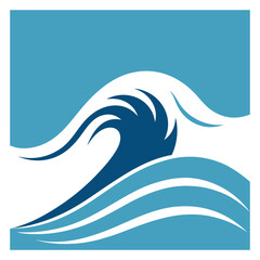 Abstract Wavy shape Vector background