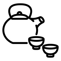 tea pot Line Icon