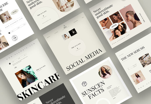 Minimal Social Media Layou