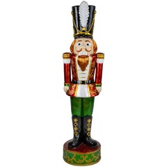 Red and green standing Nutcracker soldier
