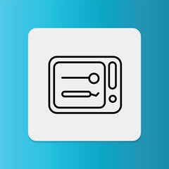 Fototapeta premium Sterilize Tools icon. Editable stroke. Vector illustration