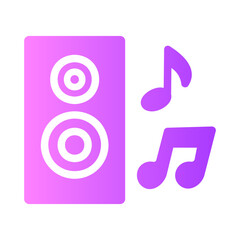 music Gradient icon