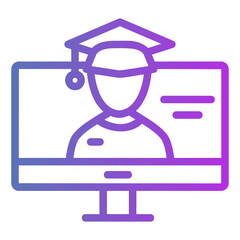 school Gradient icon