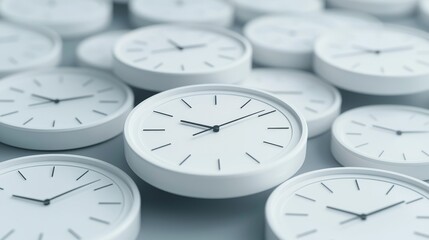 Chrono Efficiency: Symbolic Clock Design Inspiring Time Management Mastery