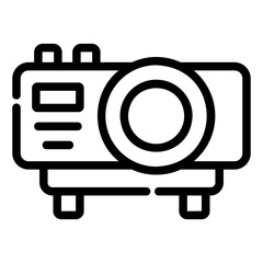 video projector Line Icon
