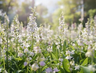 Breathtaking view of blooming orchid marsh helleborine in wetland, orchid, bloom