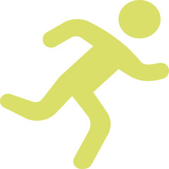 Running icon logo design