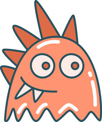 alien cartoon monster character doodle illustration