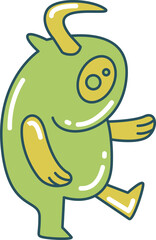 Fototapeta premium Funny Monster Character Illustration