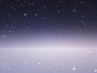 Obraz premium Gentle snowflakes fall from a starry night sky , peaceful, snowy, flakes