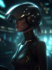 Naklejka premium future futuristic weird space robot