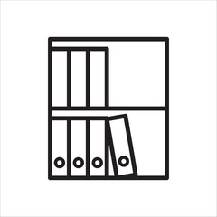 bookshelf icon simple