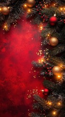 Festive Holiday Card with Space for Text