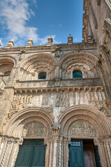 Fototapeta premium Santiago de Compostela is the capital of the Galicia region in northwestern Spain. It is known as the culmination of the Camino de Santiago pilgrimage route.