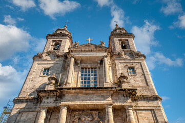 Obraz premium Santiago de Compostela is the capital of the Galicia region in northwestern Spain. It is known as the culmination of the Camino de Santiago pilgrimage route.
