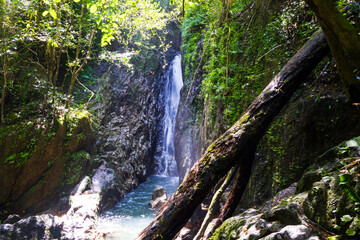 Bangpae waterfall natural tourism place in Phuket Thailand
