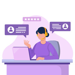 Customer Service Illustration