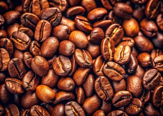 Obraz premium Coffee Beans Background, Roasted Coffee Grains Texture, Coffee Bean Copy Space, Brown Coffee Background, Coffee Photo Background, Coffee Image Background