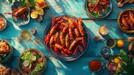 Kräftskiva celebrates summer with vibrant tables adorned with delicious crayfish, fresh salads, and lively gatherings, bringing joy and flavor to every bite.